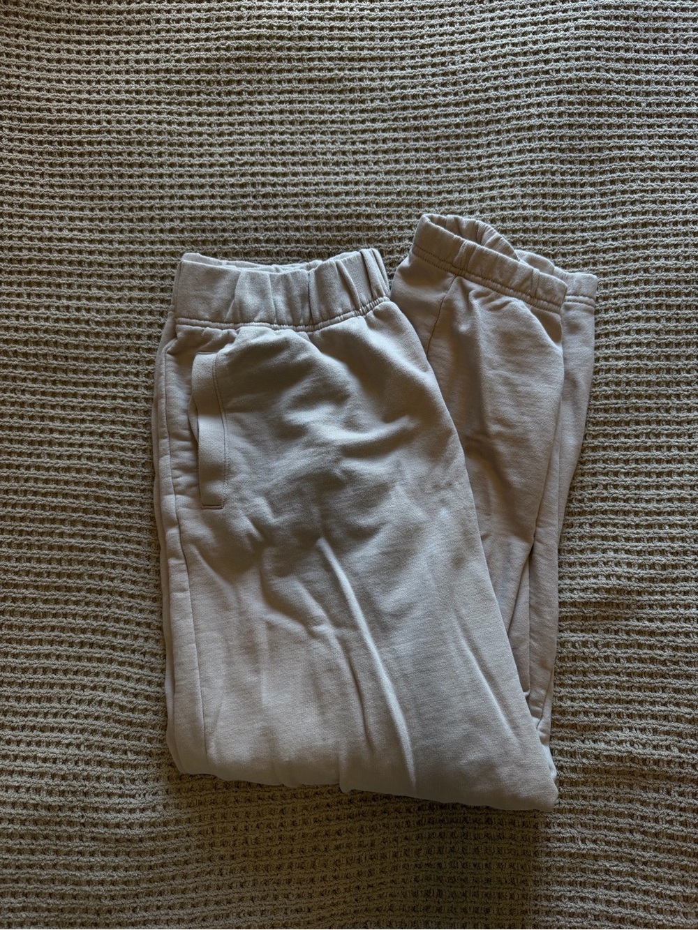 aerie Light Beige Track Joggers
